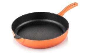 Cast iron frying pans for induction