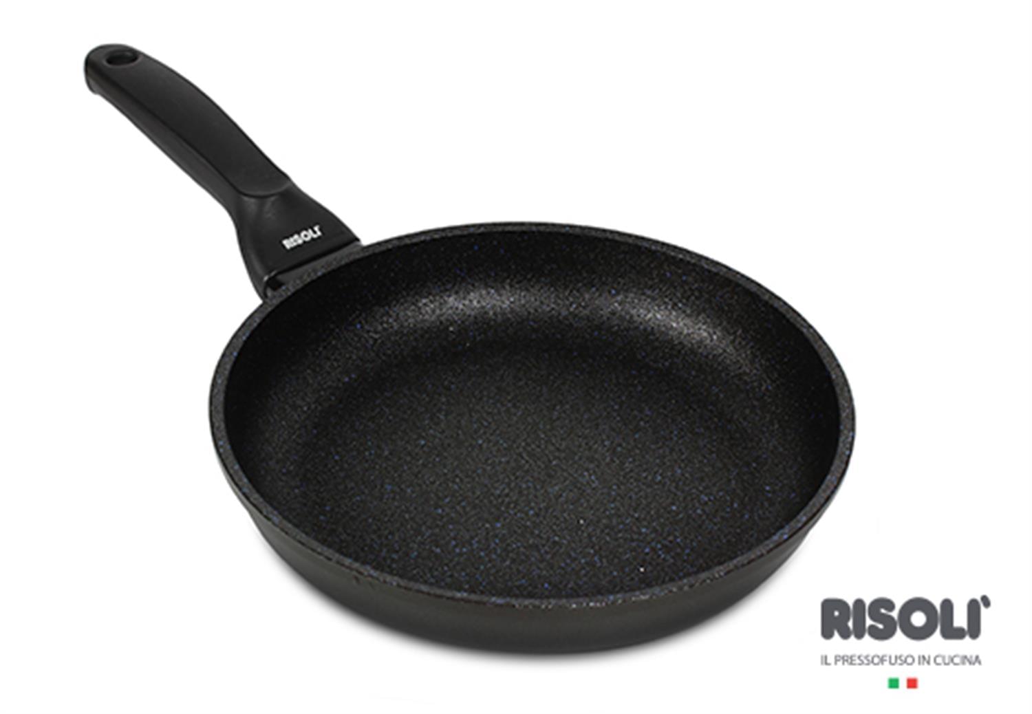 Black Plus frying pan in die-cast aluminum with bakelite handle, diam. 20cm