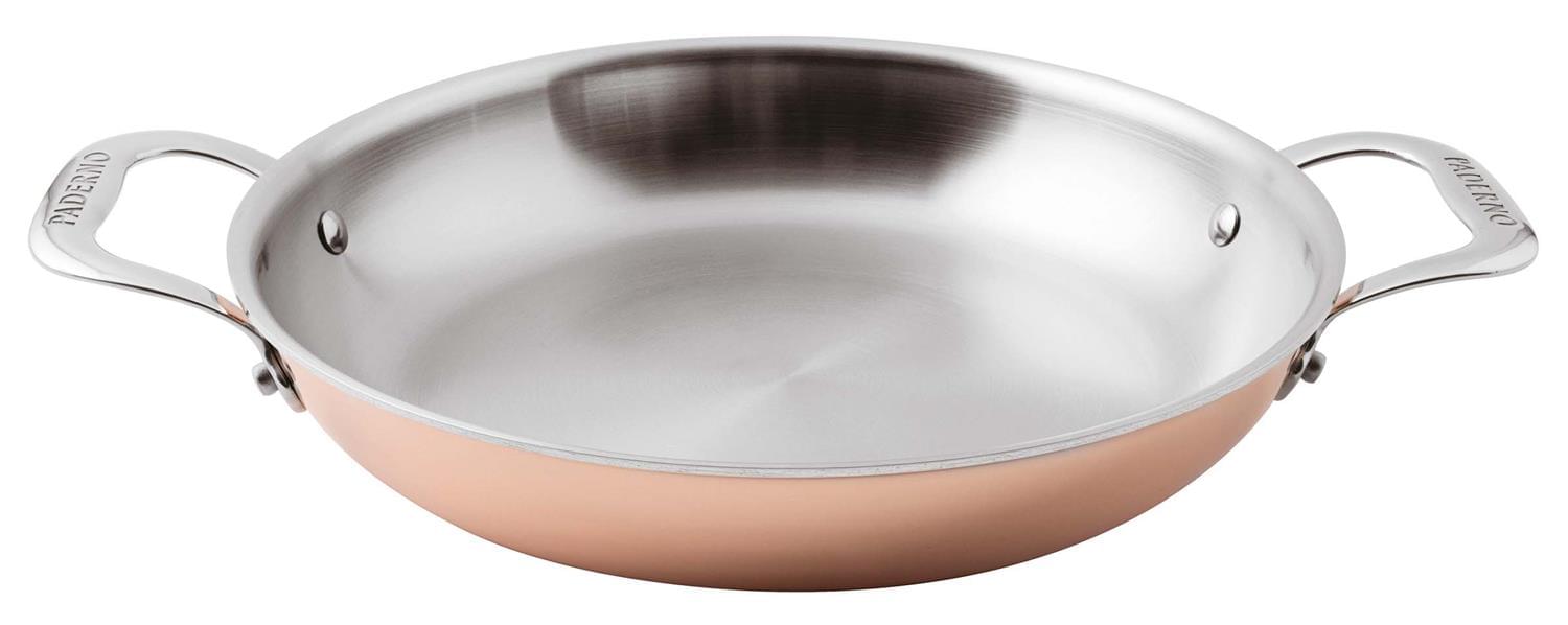 Series 15600 3-Ply pan in copper with two handles for induction, diam.32cm