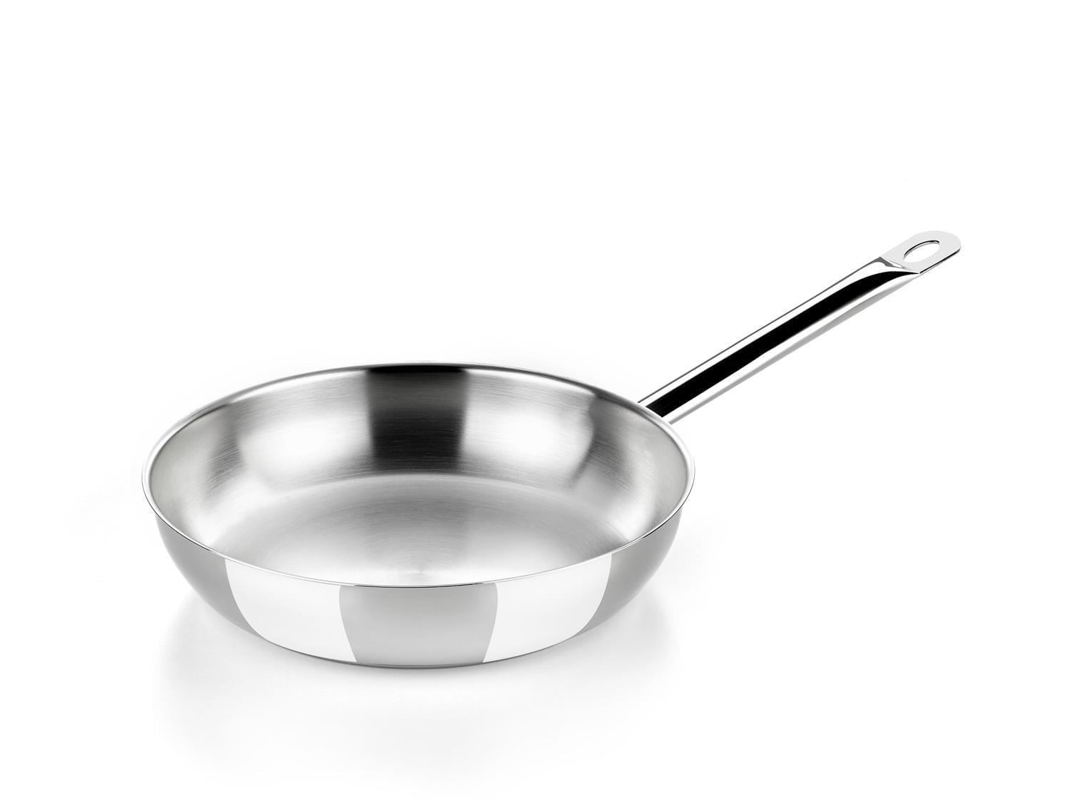 Frying pan with one handle in stainless steel for induction model Professional, diam. 20cm