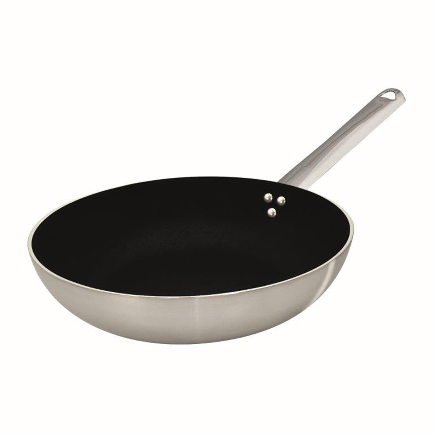 Induction Chef high flared pan in aluminum and steel with Shark Skin non-stick for induction, diam. 24cm