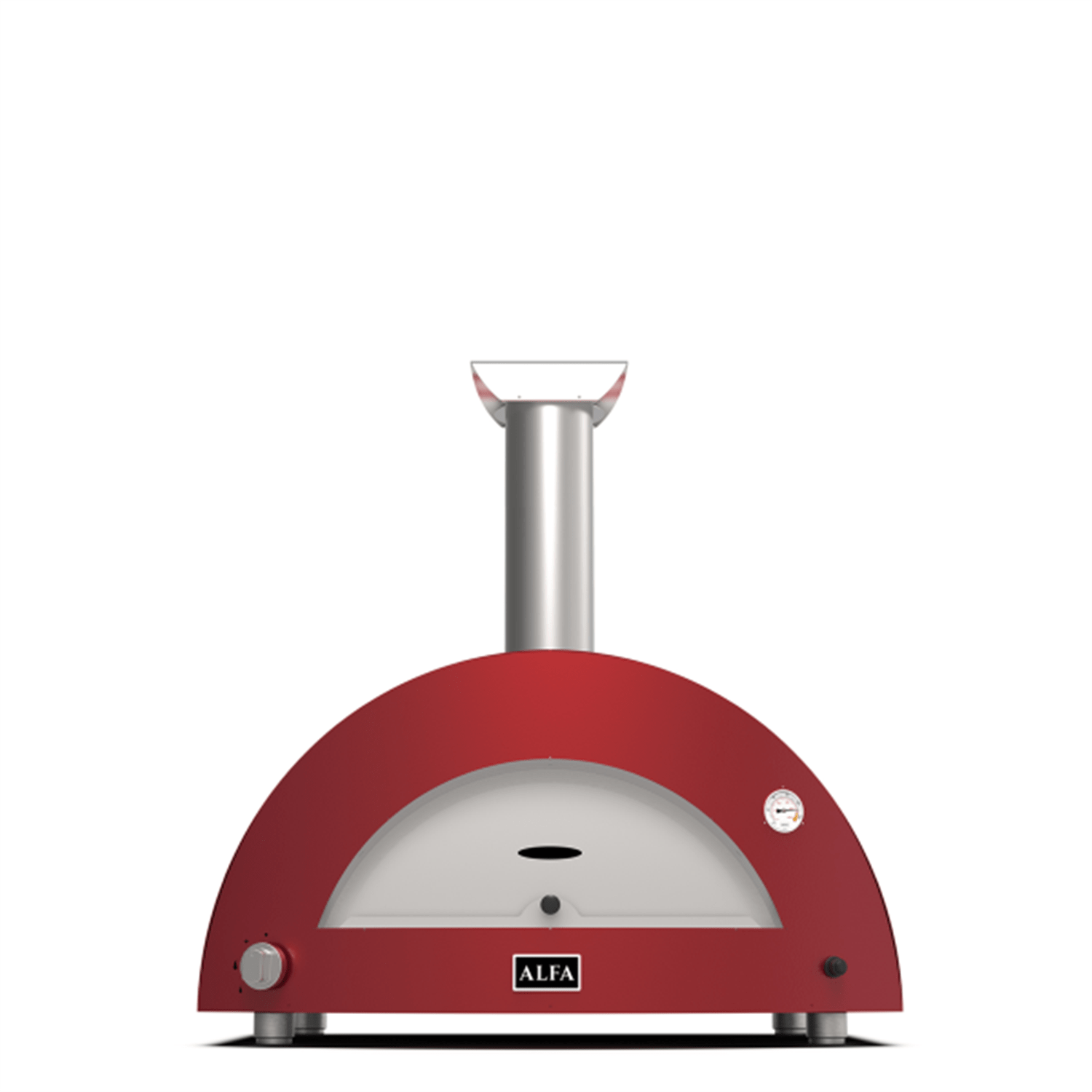 Forno a gas METANO 3 Pizze linea Moderno rosso (ex modello Brio) di Alfa Forni