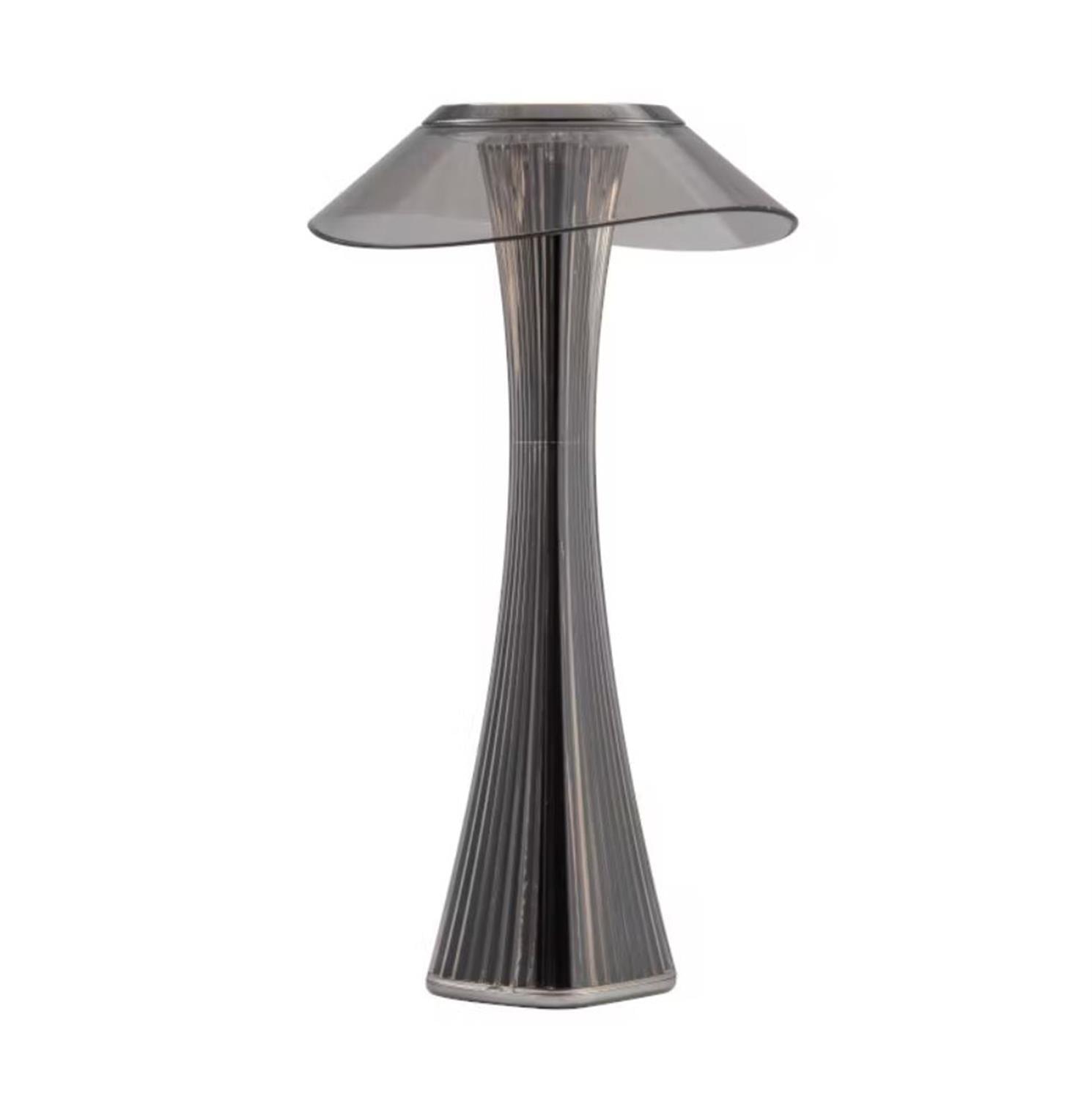 Le Coq Anthracite-coloured pleated 'Astreo' LED table lamp