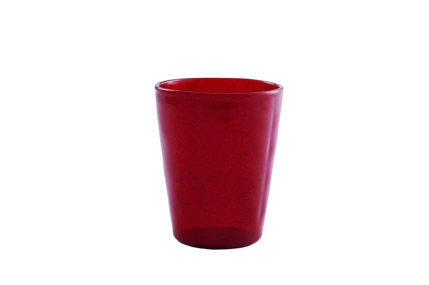 Bicchiere acqua Memento Synth metacrilato, Rosso, 6 pezzi