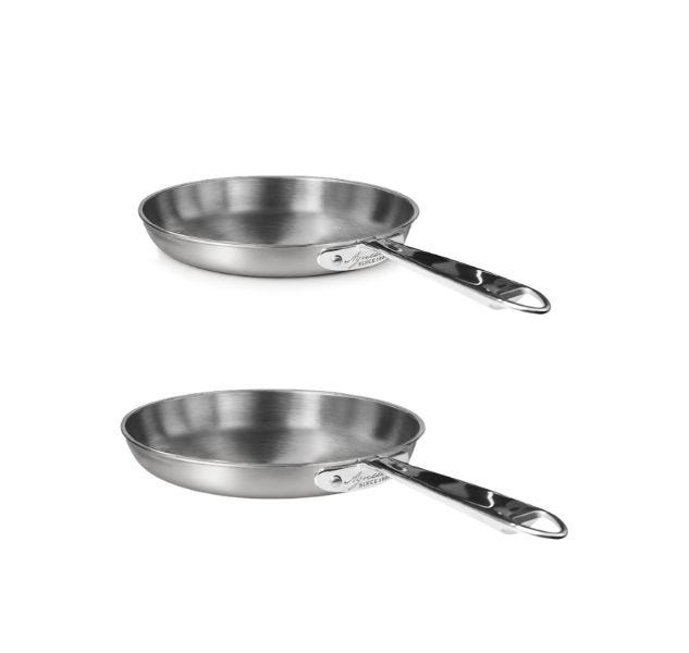 Bis di padelle in Alu-inox per induzione di Pentole Agnelli, diam. 24-28cm
