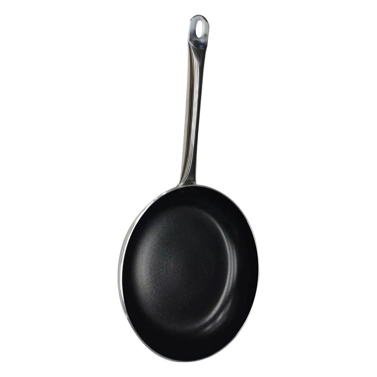 Padella svasata Basic in alluminio antiaderente per induzione con manico in acciaio inox, spessore 3 mm, diam. 28cm 