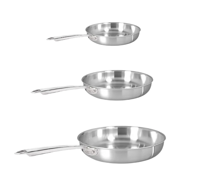Set padelle in Alu-inox per induzione di Pentole Agnelli - 3 pezzi, diam. 24/28/32