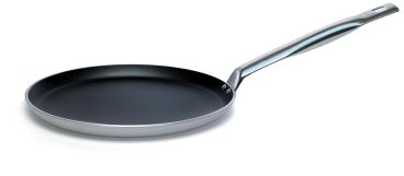 Padella per crepes in alluminio antiaderente con un manico in acciaio inox, diam. 25cm