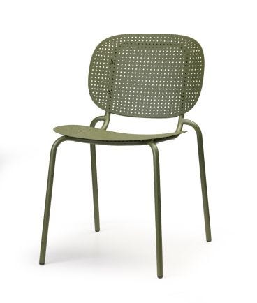 Si-Si Dots Outdoor Chair Set, 2 Pieces, Olive Green Color - SCAB