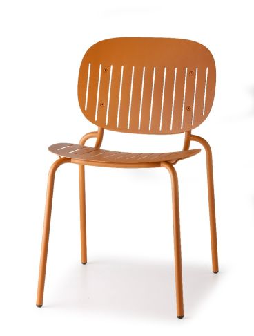 Si-Si Barcode Outdoor Chair Set, 2 Pieces, Terracotta Color - SCAB