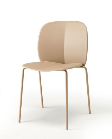 Set di Sedie da Esterno modello Mentha, 4 pezzi, colore Tortora - SCAB