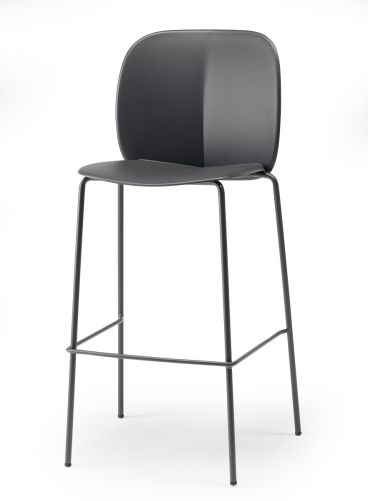Set di Sgabelli da Esterno modello Mentha, altezza 65cm, 2 pezzi, colore Antracite - SCAB