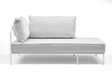 Modulo Chaise Longue A per Divano da Esterno modello Flap, colore Lino - SCAB