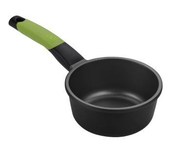 Casseruola in alluminio antiaderente per induzione con un manico, diam. 16cm