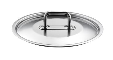 Coperchio piano in acciaio inox, linea Master, diam.28cm