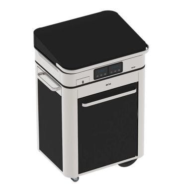 Combo Plancha elettrica Enosign 65 inox con coperchio e carrello Enò