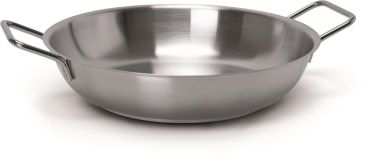 Pan in stainless steel for induction 18/10, diam.24cm