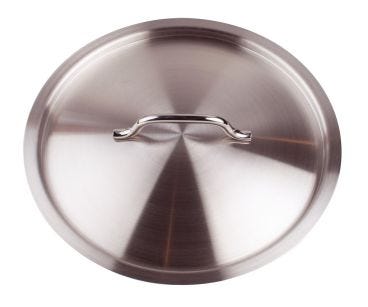 Coperchio in acciaio inox con ponticello, diam. 18cm