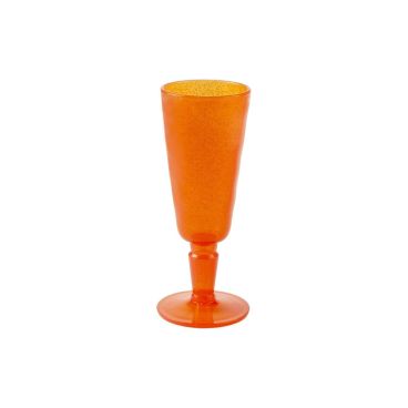 Flute Memento Synth methacrylate glass, Orange, 6 pieces