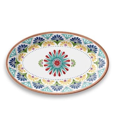 Small oval tray in melamine, Porto line, dim. 36x22cm