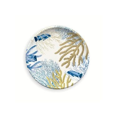 Dessert plate in melamine, Corallo Line, diam. 21.5cm, 6 pieces
