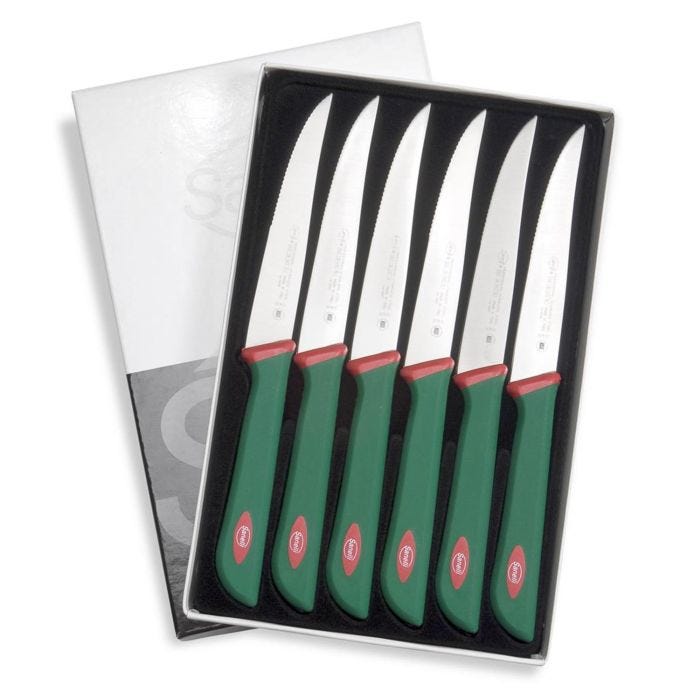 Set coltelli da costata 6 pezzi linea Premana Professional di Sanelli