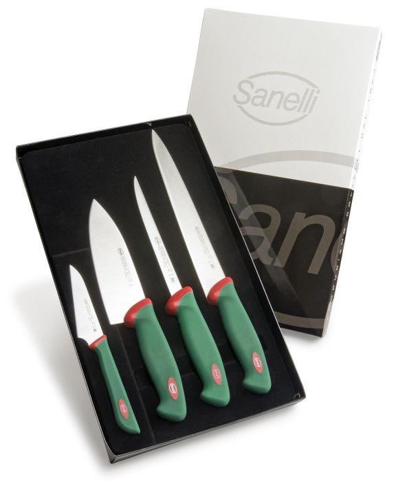 Set coltelli da sushi 4 pezzi linea Premana Professional di Sanelli