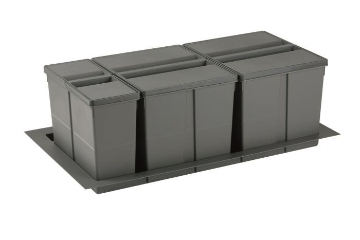 Pattumiera Sistema 9XL – Raccoglitore Per Cestone Da Sottolavello, 2 Secchi, Base 60 Cm - 2
