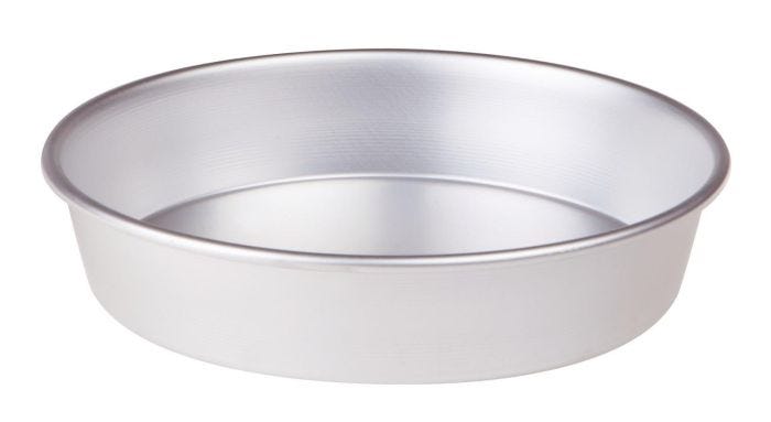 Tortiera conica in alluminio con orlo (H cm 6), diam.18cm