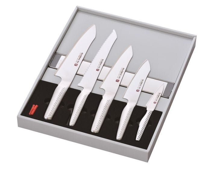 Set 5 coltelli NI con barra magnetica