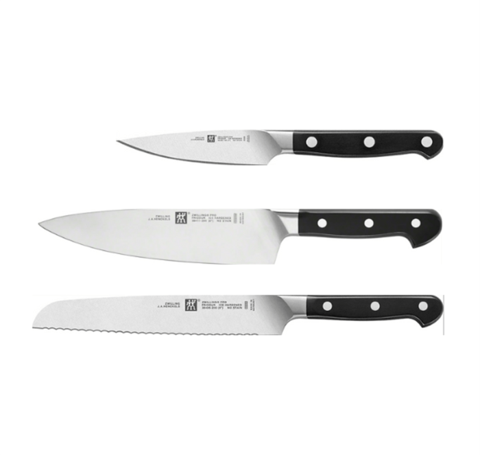 Set di coltelli da cucina Zwilling linea Pro, 3 pezzi + Affilacoltelli in  Omaggio