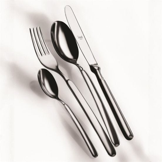 Cutlery set in stainless steel Goccia line 24 pieces