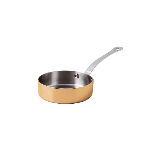 15600 Series 3-Ply copper pan with one handle, diam.12cm, 2 pieces
