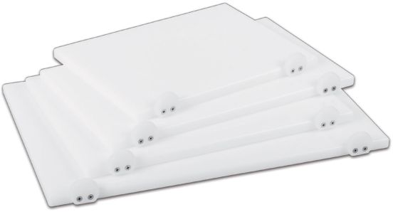 Tagliere in polietilene bianco con fermi cm 40 x 30 x 2 di Sanelli Ambrogio