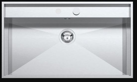 Lab 316 built-in, flush and undermount sink 86x51cm with Barazza bowl