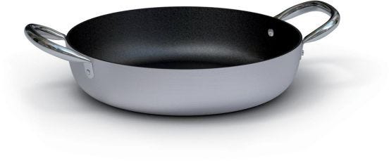 Non-stick aluminum pan with two stainless steel handles, diam. 45cm