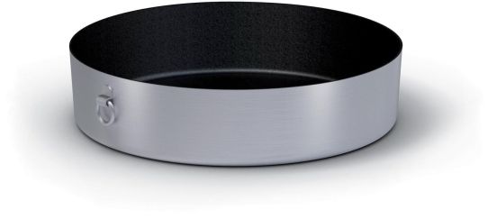 Cylindrical cake tin in aluminum with ring, diam.28cm