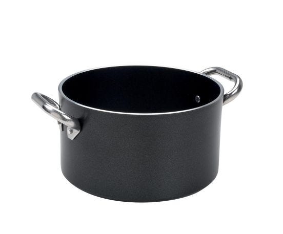 High non-stick saucepan with two stainless steel handles, thickness 5 mm, diam. 20cm
