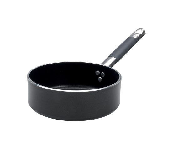 Casseruola bassa antiaderente con manico tubolare inox 