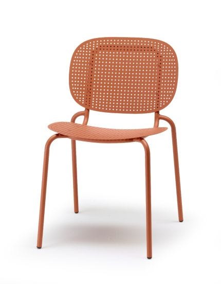 Set di Sedie da Esterno modello Si-Si Dots, 2 pezzi, colore Terracotta - SCAB