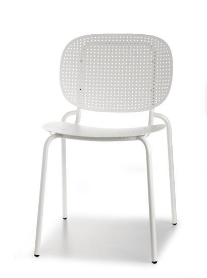 Set di Sedie da Esterno modello Si-Si Dots, 2 pezzi, colore Lino - SCAB