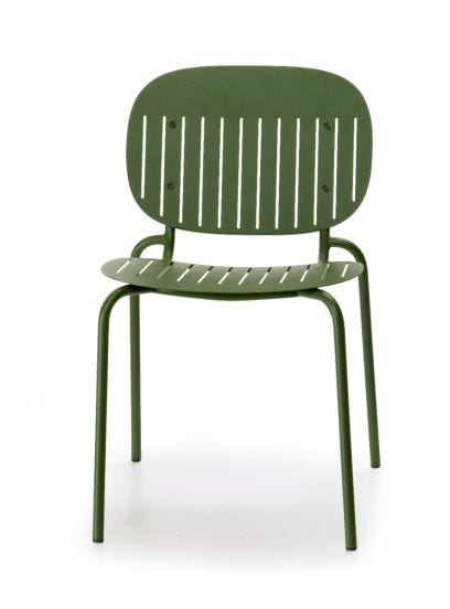 Set di Sedie da Esterno modello Si-Si Barcode, 2 pezzi, colore Verde Oliva - SCAB