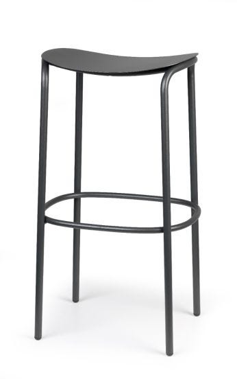 Sgabello per Esterno modello Trick, altezza 65cm, colore Antracite - SCAB