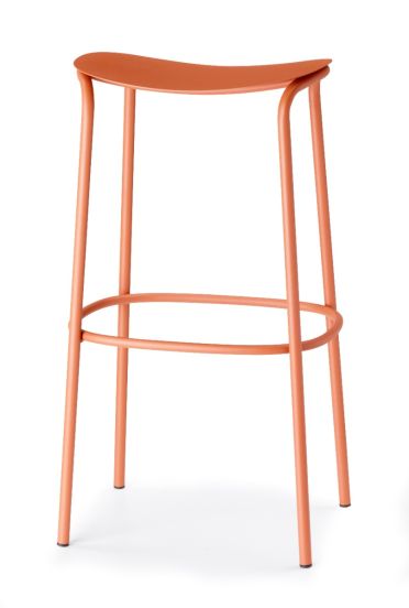 Sgabello per Esterno modello Trick, altezza 65cm, colore Terracotta - SCAB