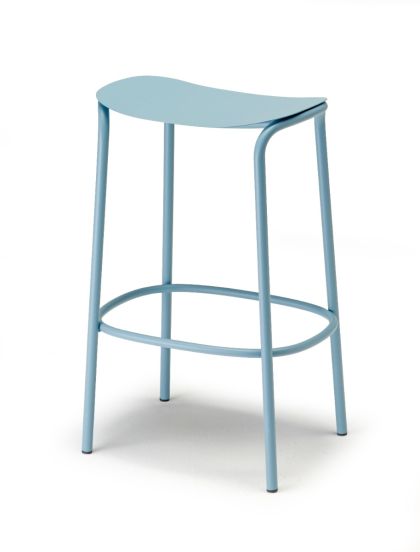 Sgabello per Esterno modello Trick, altezza 65cm, colore Avio - SCAB