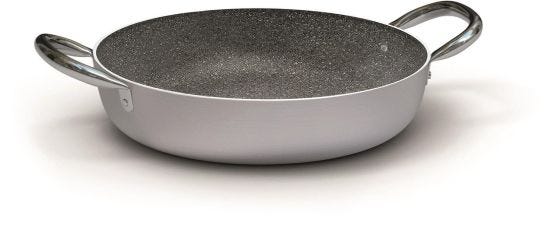 Stone non-stick aluminum pan with two handles, diam. 36cm