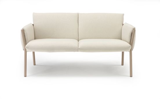 Divano da Esterno, 2/3 posti, modello Brezza Sofa, colore Tortora - SCAB