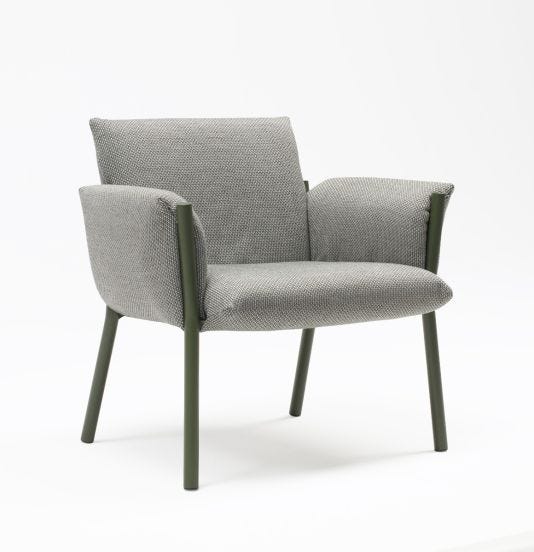 Poltrona da Esterno modello Brezza Lounge, colore Verde Oliva - SCAB