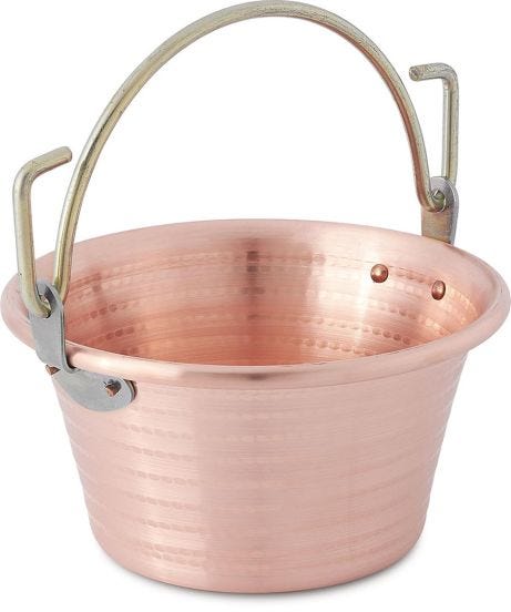 Paiolo in rame con manico ad arco Traditional Line, diam. 24 cm