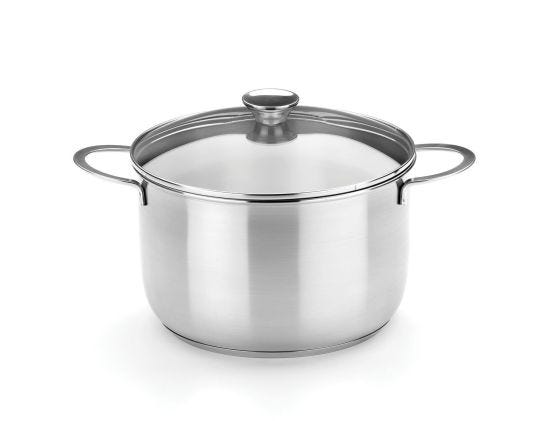 Casseruola alta Ancora in acciaio inox per induzione con maniglie e coperchio , diam. 26cm